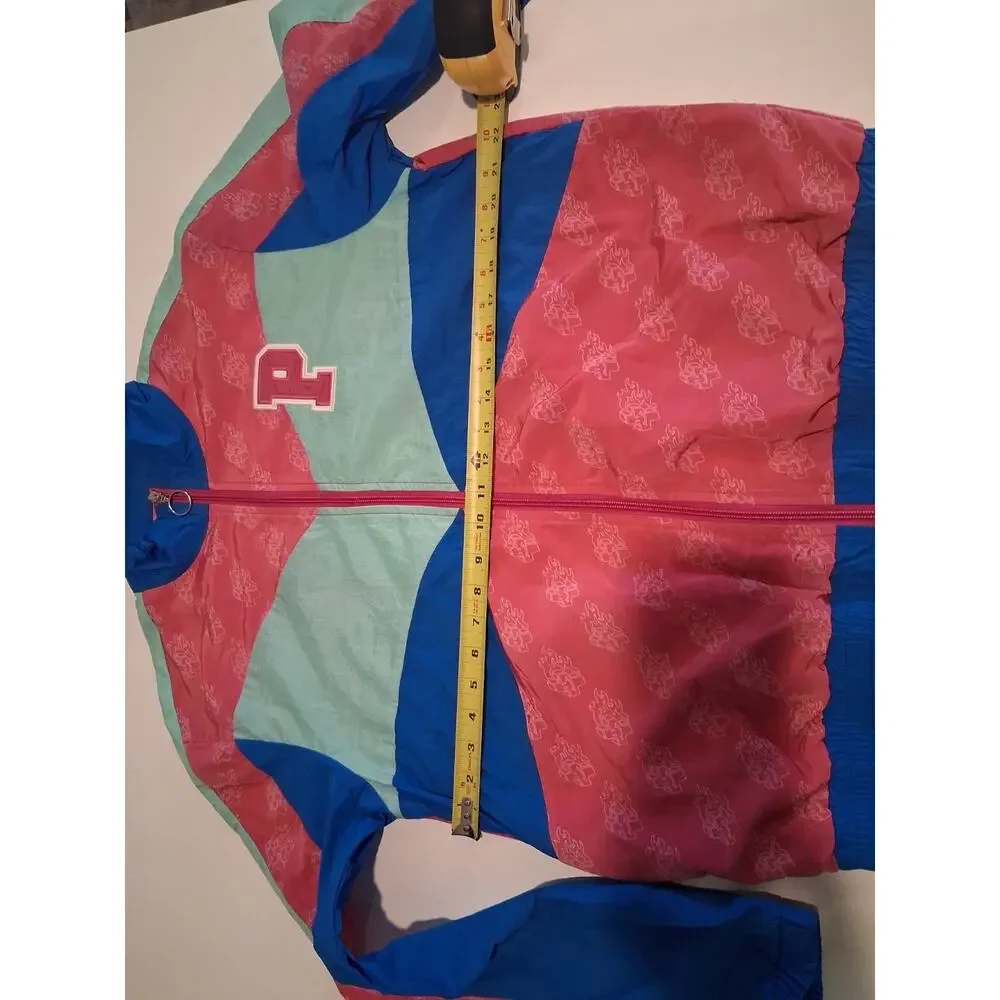 Pink Dolphin Mr Positive Colorblock Windbreaker Jacket Pink Blue Men's Size M